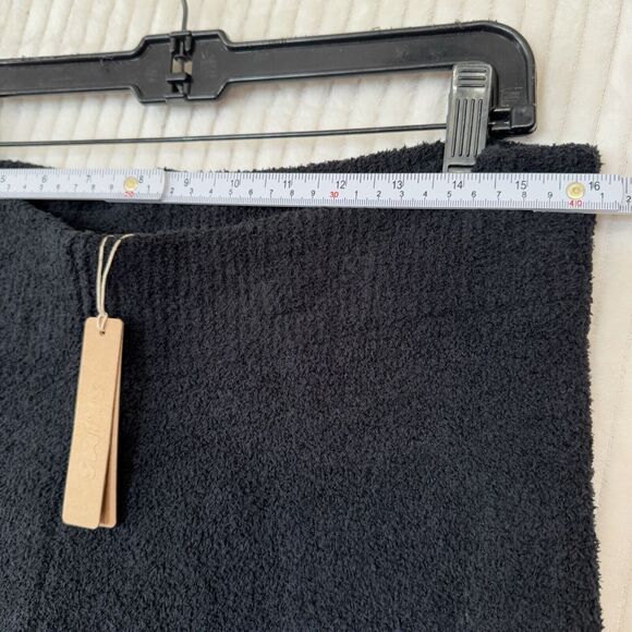 NWT SKIMS Cozy Pants Onyx Sz M Wide Leg Buttery Soft - Picture 3 of 12